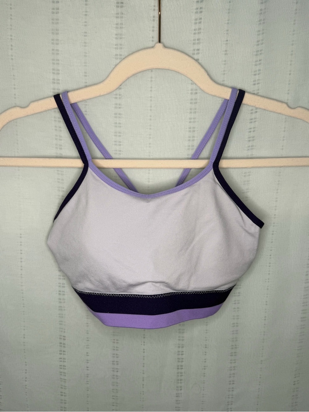 Skechers Lilac Bralette with Purple Trim and Lavender Band